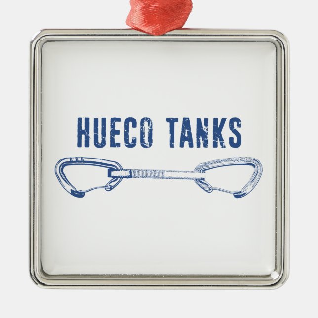 Ornamento De Metal Hueco Tanks Subindo QuickDrake (Frente)