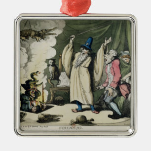 Ornamento De Metal Humbugging ou levantamento do diabo, 1800