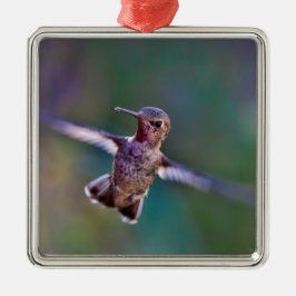 Ornamento De Metal Hummingbird