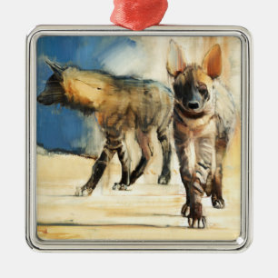 Ornamento De Metal Hyaenas listrado 2010
