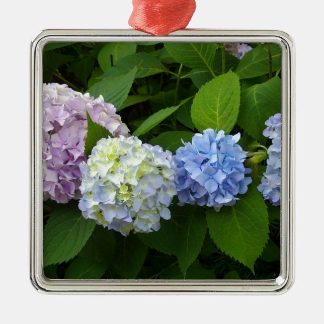 Ornamento De Metal Hydrangeas (Frente)