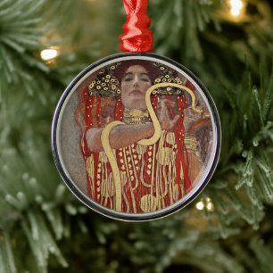 Ornamento De Metal Hygieia por Gustav Klimt, Arte Nouveau Antiga