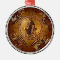 Ícone ortodoxo cristão de Pantakrator do cristo