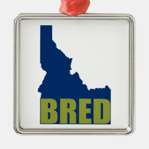 Ornamento De Metal Idaho Bred