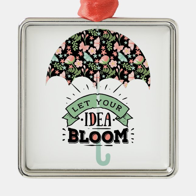 Ornamento De Metal Idea Bloom Umbrella (Frente)
