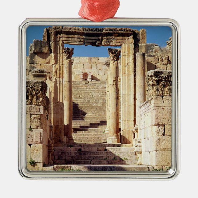 Ornamento De Metal Ideia da entrada ao cristão (Frente)