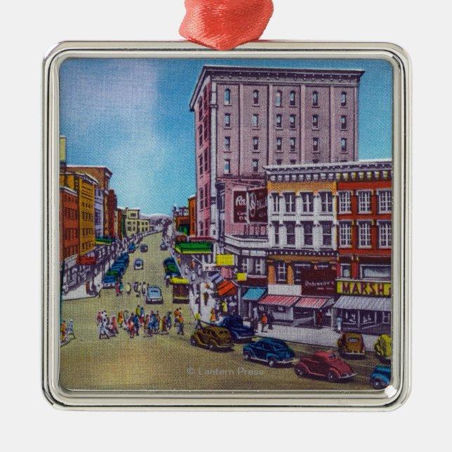 Ornamento De Metal Ideia da praça pública (Frente)