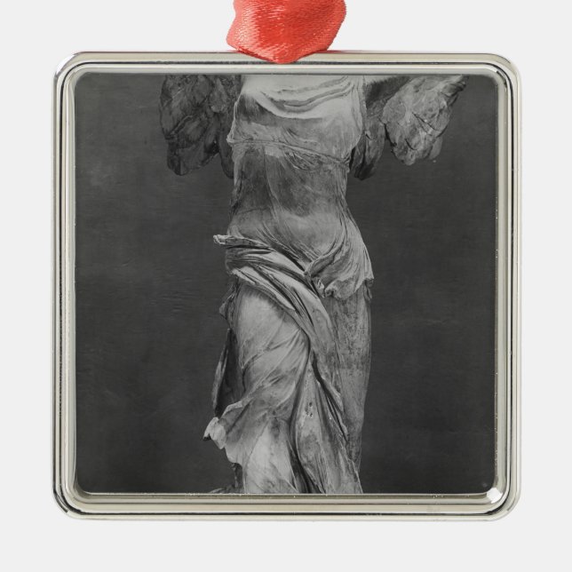 Ornamento De Metal Ideia da vitória Samothrace no museu do Louvre (Frente)