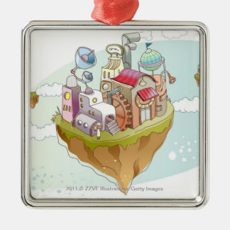 Ornamento De Metal Ideia de uma ilustração abstrata colorida