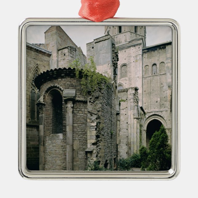 Ornamento De Metal Ideia exterior do apsidiole da abadia (Frente)