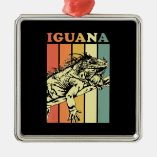 Ornamento De Metal Iguana Vintage