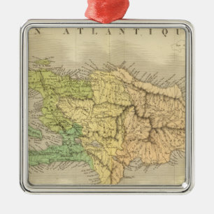 Ornamento De Metal Ile St Domingue ou Haiti