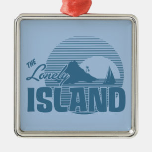 Ornamento De Metal Ilha de Dookie - azul