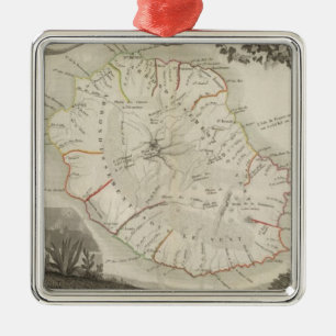 Ornamento De Metal Ilha De La Reunião