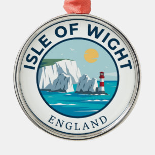 Ornamento De Metal Ilha de Wight Inglaterra