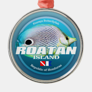 Ornamento De Metal Ilha Dive Roatan (DD2)
