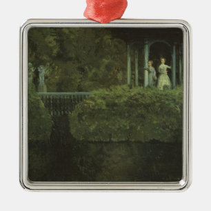 Ornamento De Metal Ilha do Amor (por Konstantin Somov)