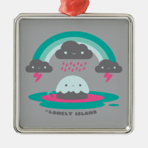 Ornamento De Metal Ilha triste 2