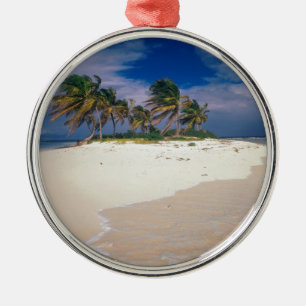 Ornamento De Metal Ilha tropical Sandy Anguilla