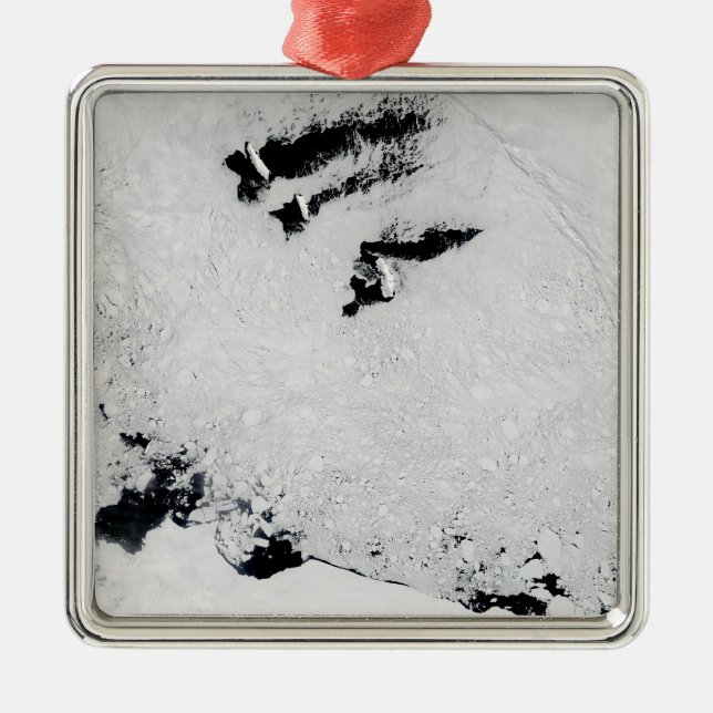 Ornamento De Metal Ilhas Balleny, perto da Antártica (Frente)