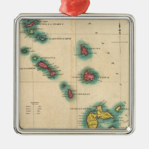 Ornamento De Metal Ilhas de Leeward