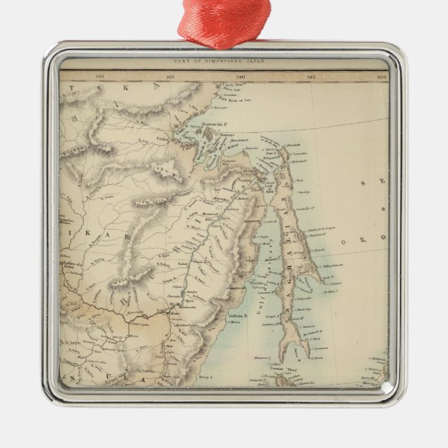 Ornamento De Metal Ilhas do Japão (Frente)