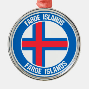 Ornamento De Metal Ilhas Faroé Round Emblem