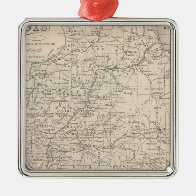 Ornamento De Metal Illinois 12 (Frente)