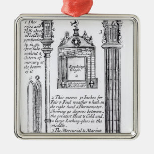 Ornamento De Metal Ilustração anotada de Pendent, diagonal