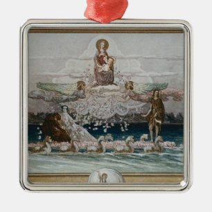 Ornamento De Metal Ilustração da comédia divina" 2 de Dante "