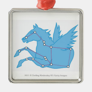 Ornamento De Metal Ilustração da constelação de Pegasus