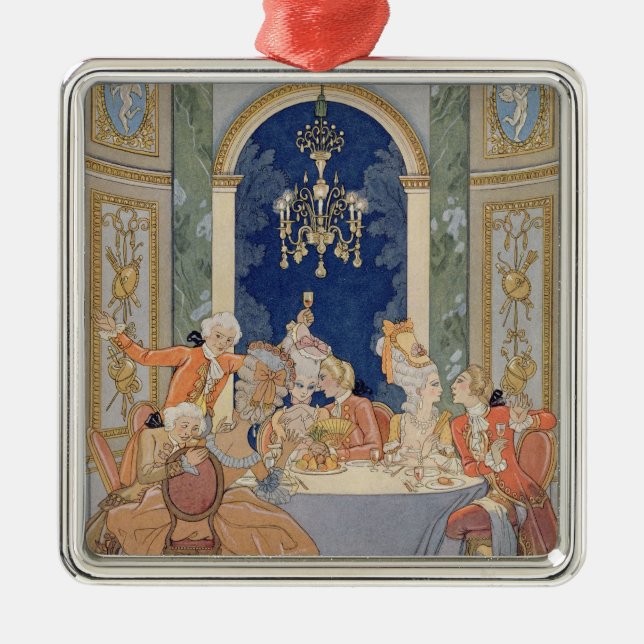 Ornamento De Metal Ilustração de "das ligações Dangereuses Les" pelo (Frente)