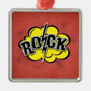 Ornamento De Metal Ilustração de rock estilo cômico
