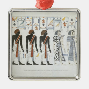 Ornamento De Metal Ilustrações dos hieroglyphics dos túmulos de t