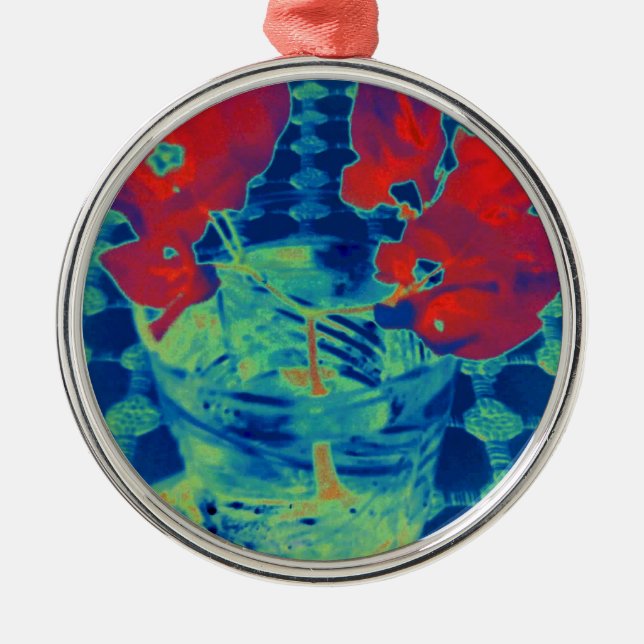 Ornamento De Metal imagem de bougainville (Frente)