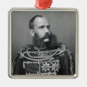 Ornamento De Metal Imperador Franz Joseph mim de Áustria