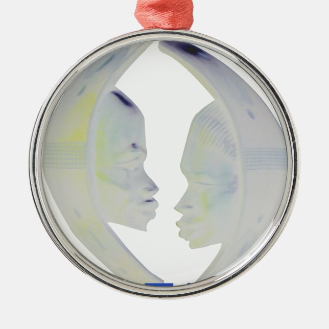 Ornamento De Metal Impressão africano Hakuna Matata Design (Frente)