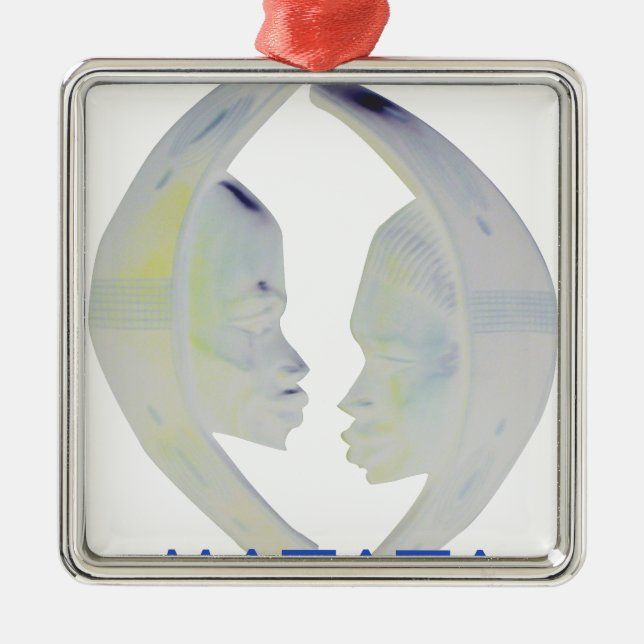 Ornamento De Metal Impressão africano Hakuna Matata Design (Frente)