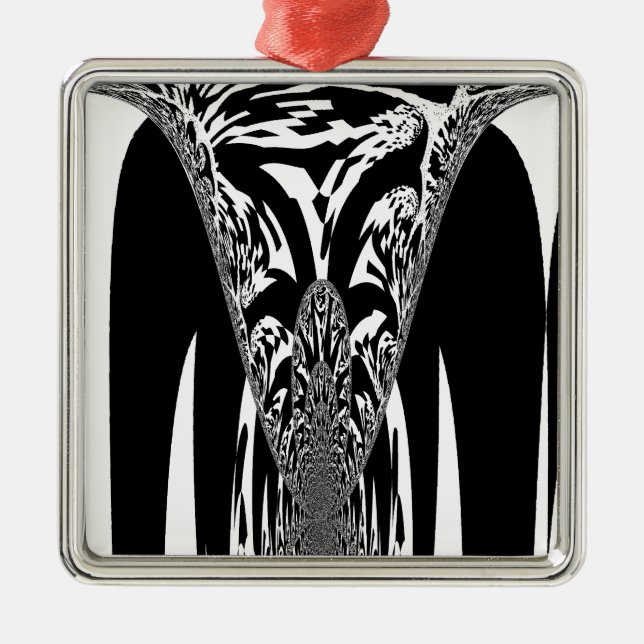 Ornamento De Metal Impressão de Abstrato de arte africana (Frente)