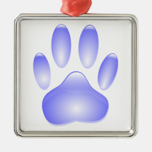Ornamento De Metal Impressão de Vidro Cachorro