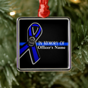 ORNAMENTO DE METAL IN MEMORY OF OFFICER SUPPORT POLICE ORNAMENT