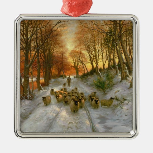 Ornamento De Metal Incandescido com matizes de nivelar horas (Frente)