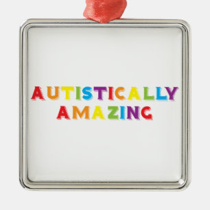 Ornamento De Metal Incrível Autisticamente