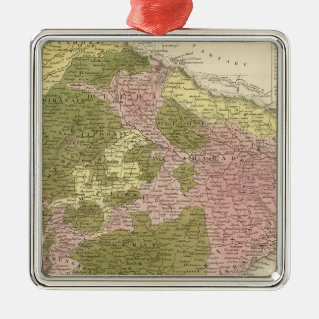 Ornamento De Metal India e Sri Lanka (Frente)