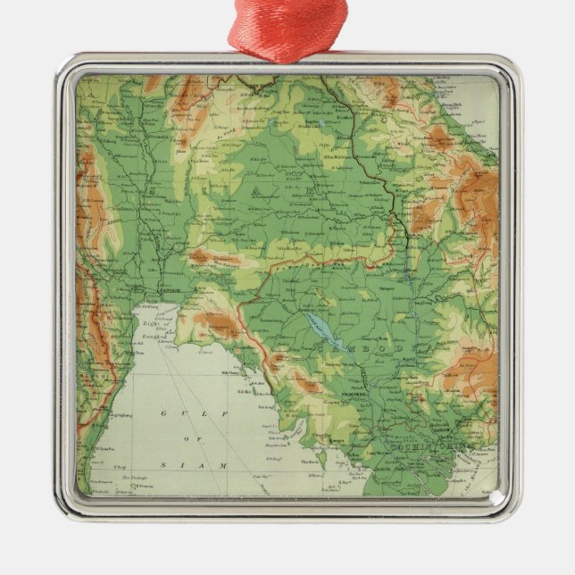 Ornamento De Metal India mais distante (Frente)