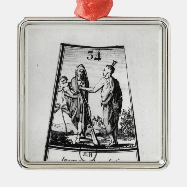 Ornamento De Metal Indianos Iroquois (Frente)