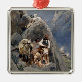 Ornamento De Metal Índios Apache em Montanhas, nativo americano Henry