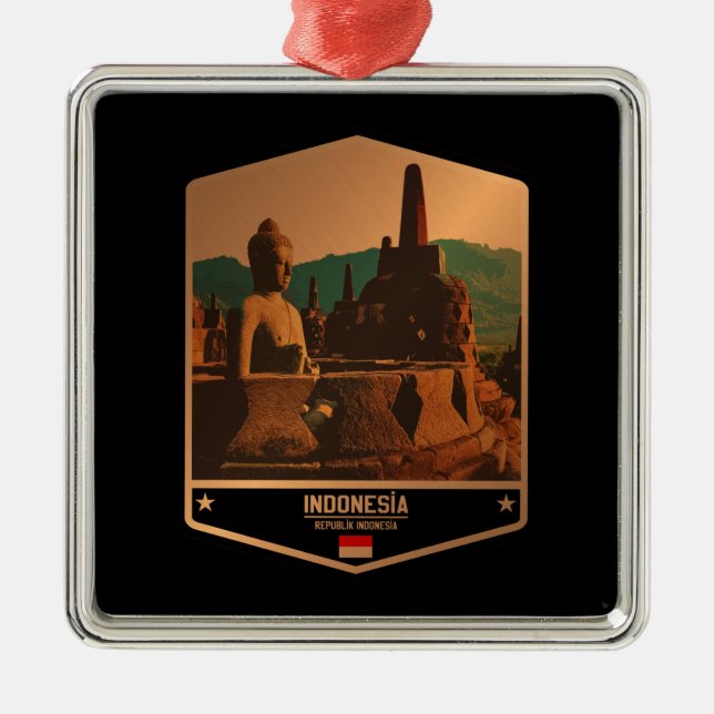 Ornamento De Metal Indonésia (Frente)