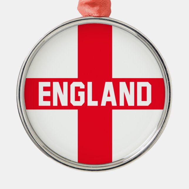 Ornamento De Metal Inglaterra (Frente)