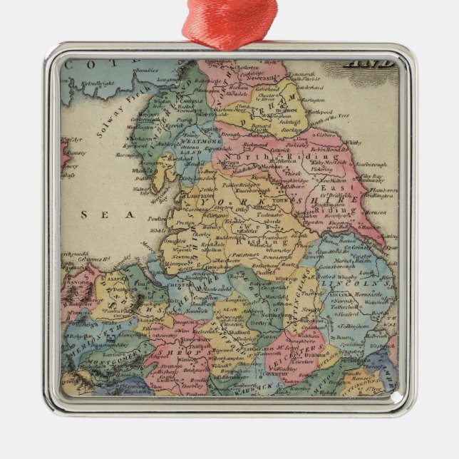 Ornamento De Metal Inglaterra e Wales 2 (Frente)